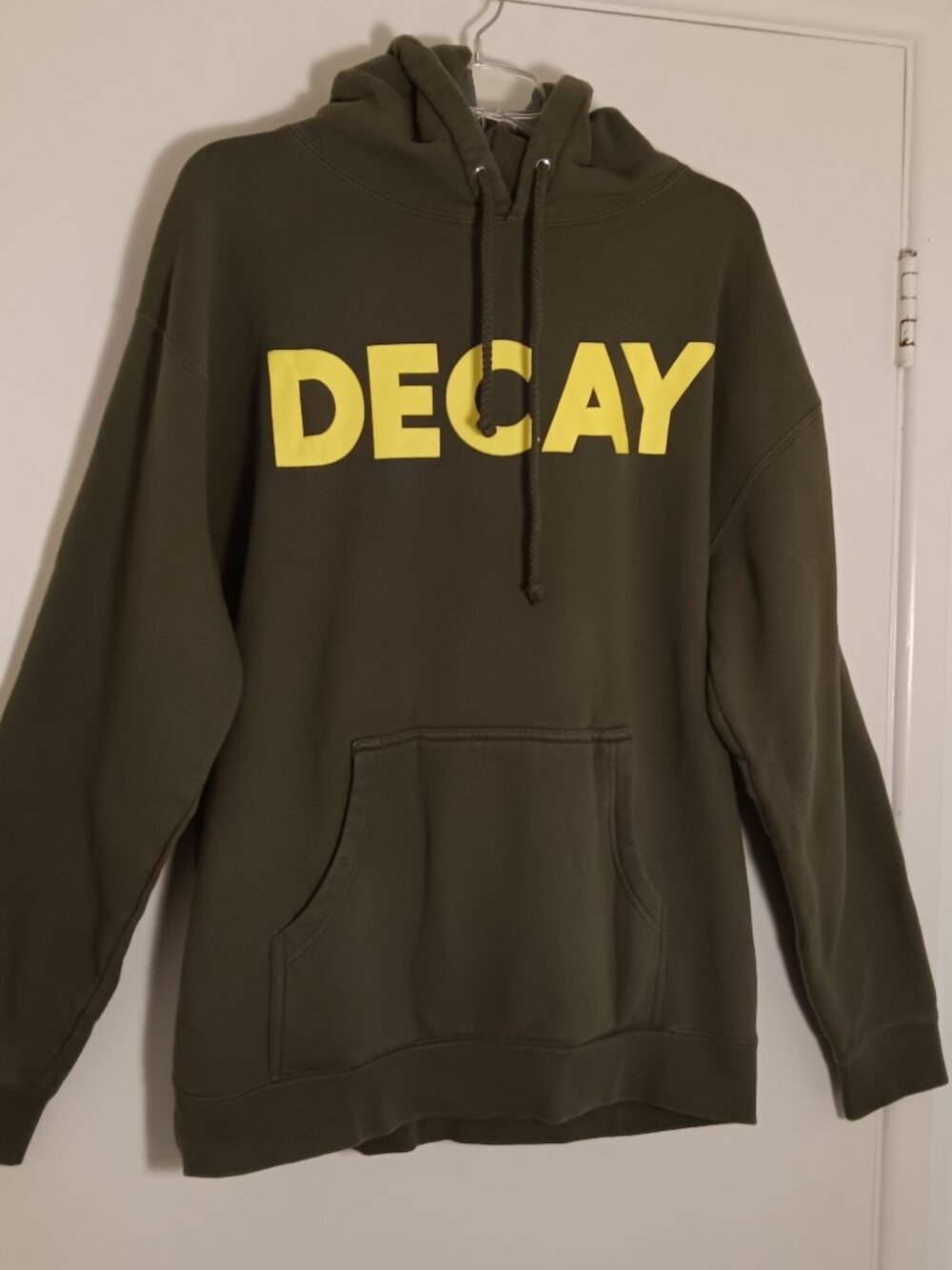 My chemical romance decay hoodie large olive green MCR graphic band pullover